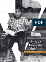 Voces de La Filosofía de La Educación