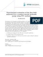 Experimental Evaluation of The Flow Field Generated by A Counter-Current Hydraulic Pump Using PIV Methods