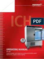 Operating Manual: Cooled Incubator With Compressor Cooling and Humidity Control Optional CO Supply or Interior Lighting