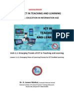 Course: Ict in Teaching and Learning: Module-1: Education in Information Age