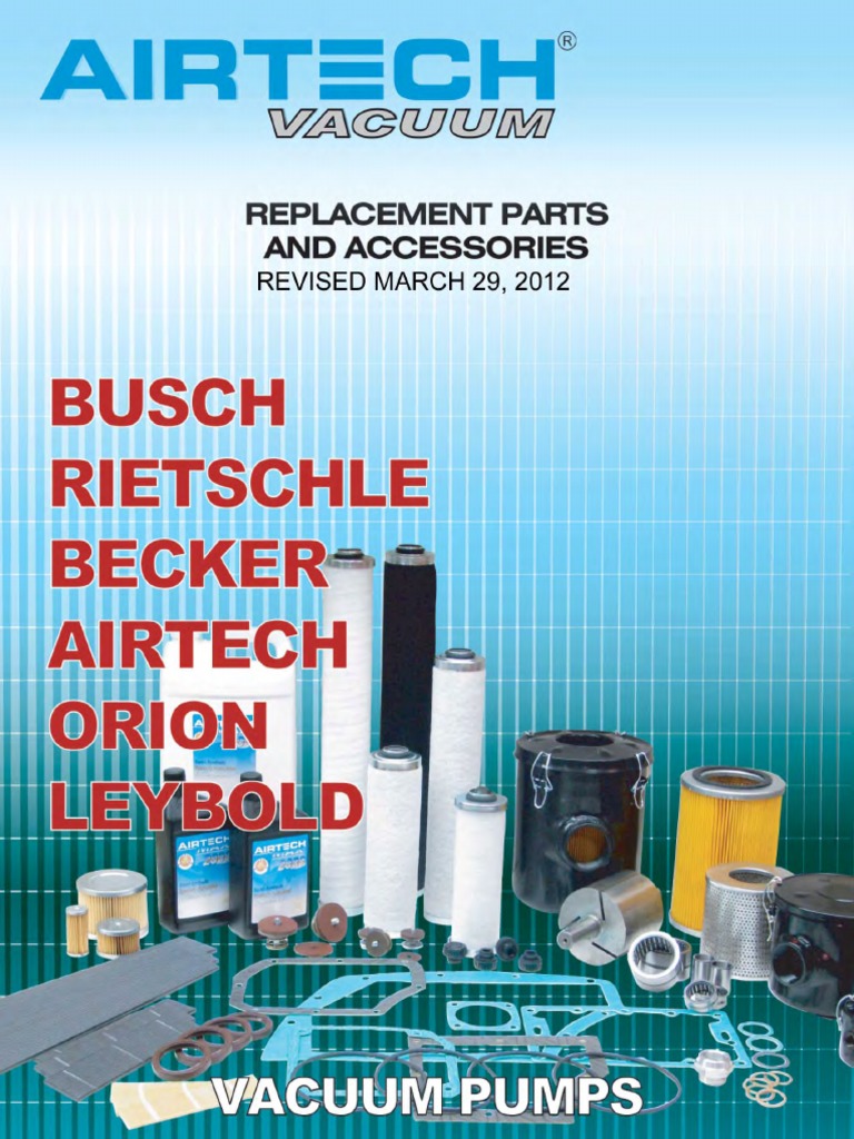 Replacement Parts for Busch Pumps | PDF | Internal Combustion Engine ...