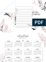 Planner 2021 Floral