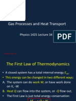 Gas Processes and Heat Transport