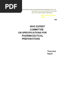 WHO TRS 986: Pharmaceutical Standards | PDF | Specification (Technical ...