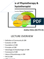 CBR - Role of PT & Physiotherapist (Ankita 1)