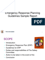 Emergency Response Planning Guidelines Sample Report