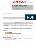 Comunicado de Processo Seletivo - #1466-2021-A Assistente de Serviços Administrativos Formação de Cadastro Reserva Cubatão - SP