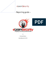 Reporting Guide - : e Security