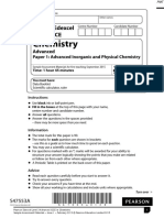 Specimen QP - Paper 1 Edexcel Chemistry A-Level