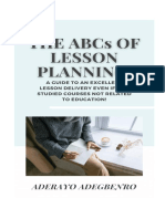 The ABCs of Lesson Planning