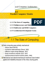 Advanced Computer Architecture: Section 1 Parallel Computer Models