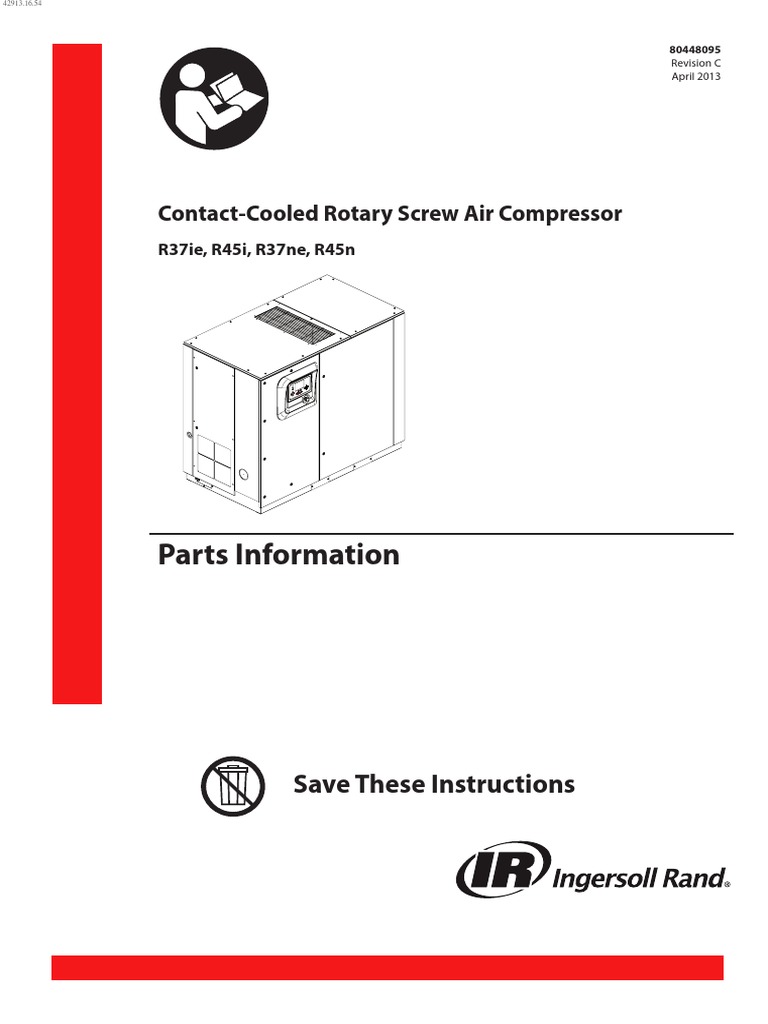 R45i Part Manual | PDF | Electric Motor | Screw