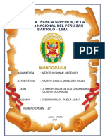 Monografia Introduccion Al Derecho Organismos Cosntitucionales
