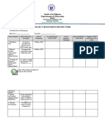 Department of Education: Project Monitoring Report Form