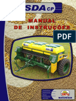 Manual de instruções para semeadeira SDA CP