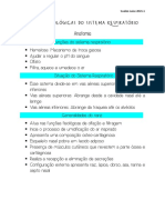 Funções Biológicas Do Sistema Respiratório - Anatomia - Aula 1