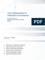 The Fundamentals of Alternative Investments: Laney Sanders, CFA Assistant Chief Investment Officer Lasers