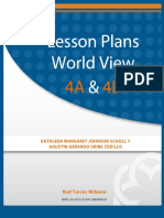 Lesson Plans World View 4a & 4b