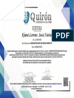 ADMINISTRACIÓN DE MEDICAMENTOS Certificado