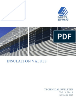 Insulation Values Technical Bulletin - 20170811