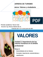 U2 T5 Generalidades de Los Valores