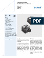 Gas Pressure Switch For DMV Safety Shutoff Valves GAO-A2 GMH-A2 GML-A2