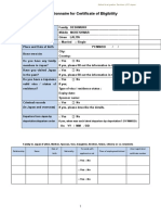 Questionnaire For COE (Dependent)