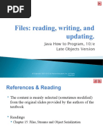 Java How To Program, 10/e Late Objects Version: Reserved