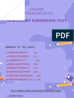 English Literature KD 3.9: Hortatory Exposition Text