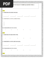 Answer Sheet in Tle 9 Sample