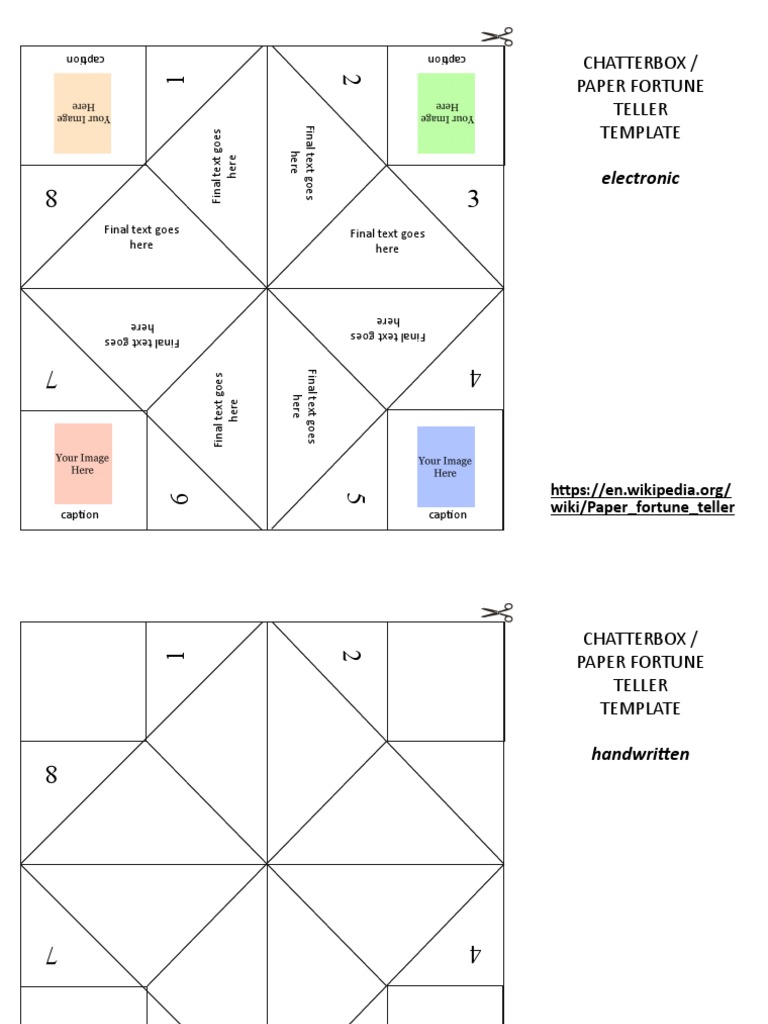 Chatterbox Template PDF