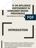 A Study on the Role of Advertising in Motivating Consumer Brand Preference for Beverages