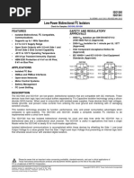 Low-Power Bidirectional I C Isolators: ISO1540 ISO1541