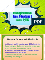 Rangkuman PJOK Tema 8 Subtema 1