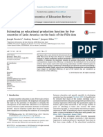 Estimating and Educational Production Function For Five Countries of Latin America