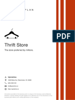 Thrift Store Business Plan Example