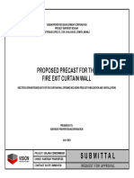 PROPOSED Precast For Fire Exit Curtain Wall