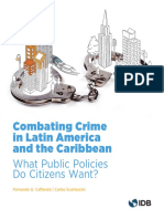 Combating Crime in Latin America and The Caribbean What Public Policies Do Citizens Want