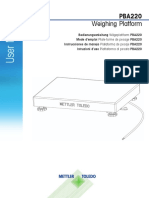 User Manual PBA220 Multilanguage