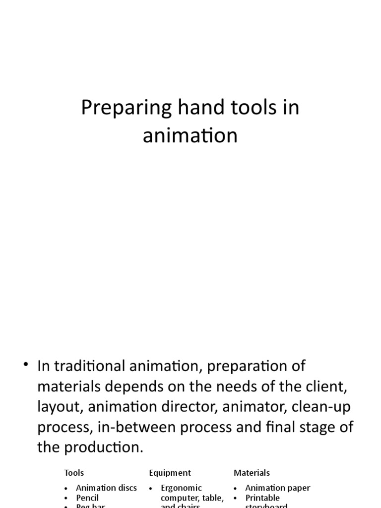 Essential Tools for Traditional Animation | PDF | Pencil | Camera