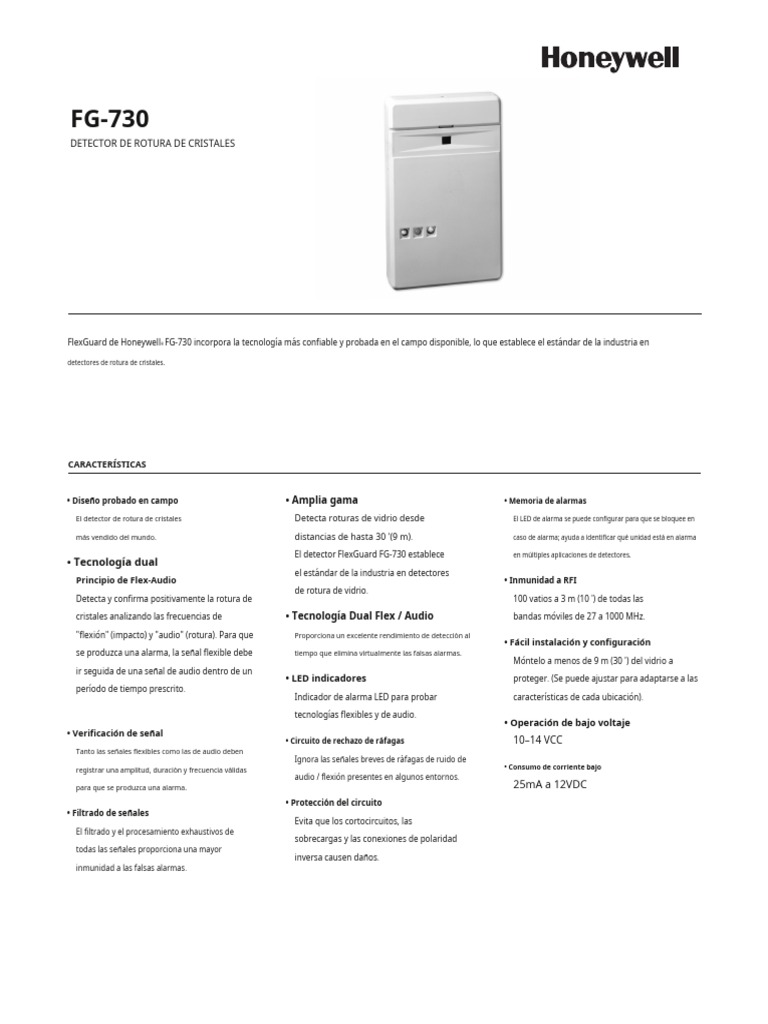 Honeywell FG-730 Español | PDF | Diodo emisor de luz | Science
