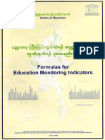 လက်စွဲစာစဥ်-ပညာရေးကြီးကြပ်ကွပ်ကဲရန် အညွှန်းကိန်းများတွက်ချက်ရန် ပုံသေနည်းများ