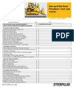 Checklist de Partida e Parada D9T Ing.