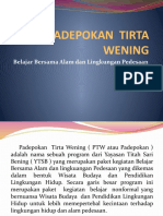 Desa Wisata PADEPOKAN TIRTA WENING