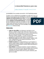 Regulador de Intensidad Luminosa para Una Lámpara