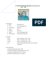 Biodata Ketua Tim Penggerak PKK Desa Talang Jaya