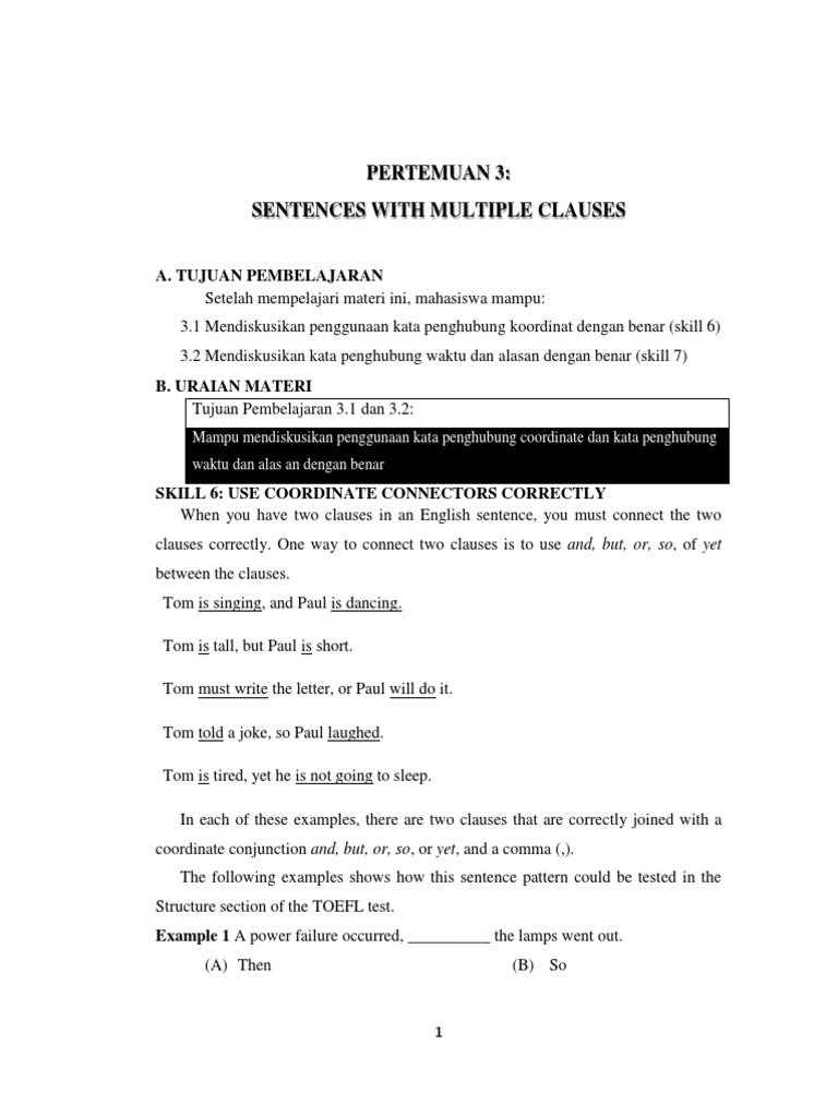Modul Basic English Kkni - 3 | PDF | Sentence (Linguistics) | Subject ...