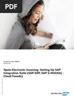 Spain Electronic Invoicing - Integration Guide SAP ERP, S4HANA OP - Cloud Foundry