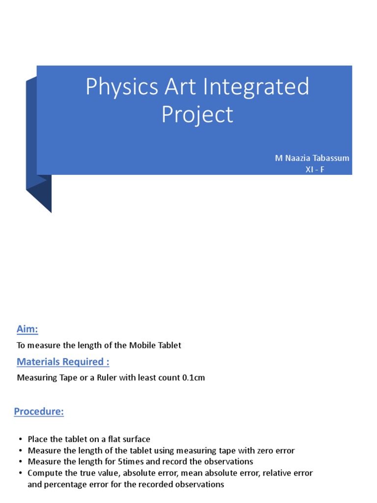Physics Art Integrated Project | PDF