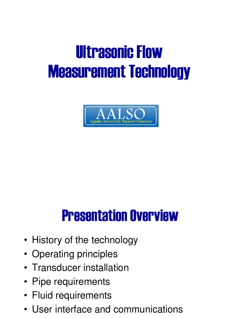 Ultrasonic Flow Measurement Guide | PDF | Flow Measurement | Pipe ...